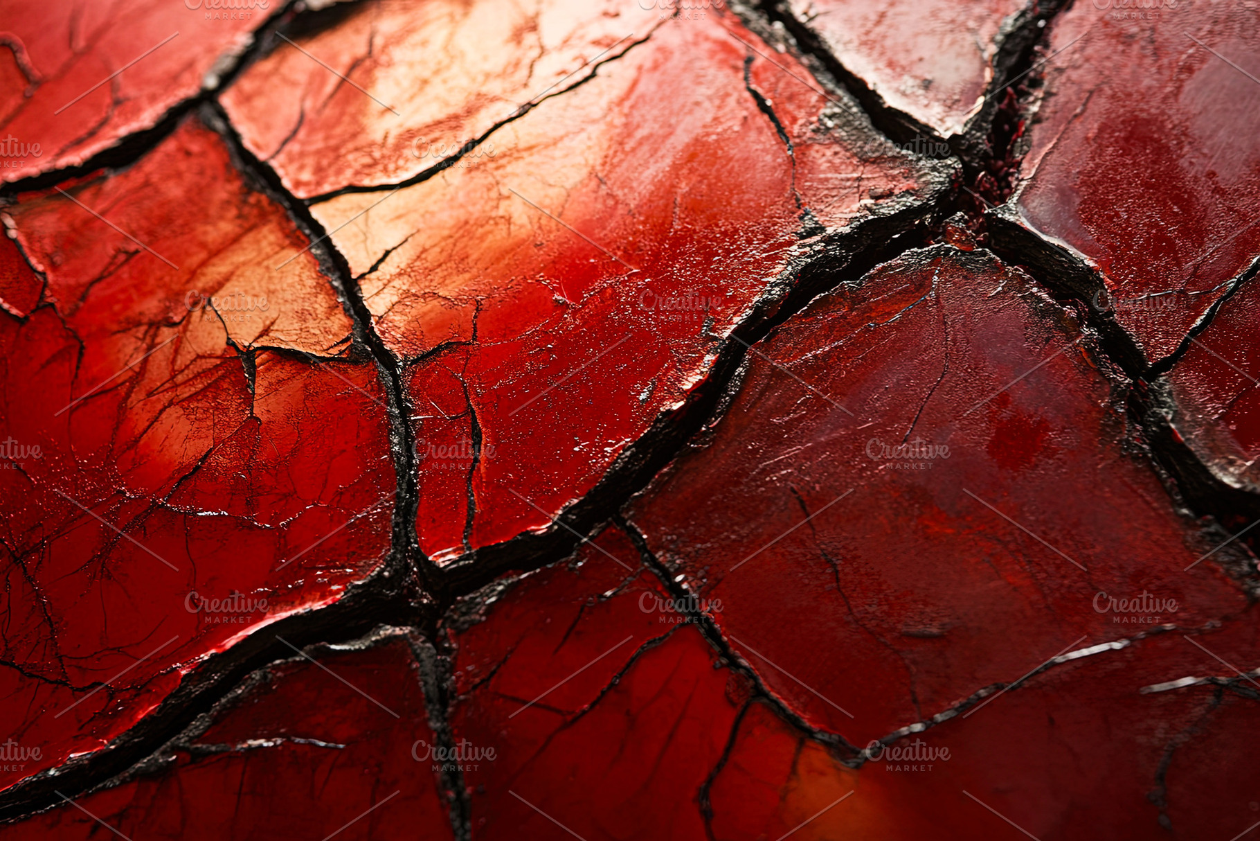 Cracked Red Surface Close-up, a Background Photo by Ales Munt
