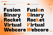 Kynetic - Futuristic Tech Sans Font, a Sans Serif Font by RagamKata (Thumbnail 3 of 10)