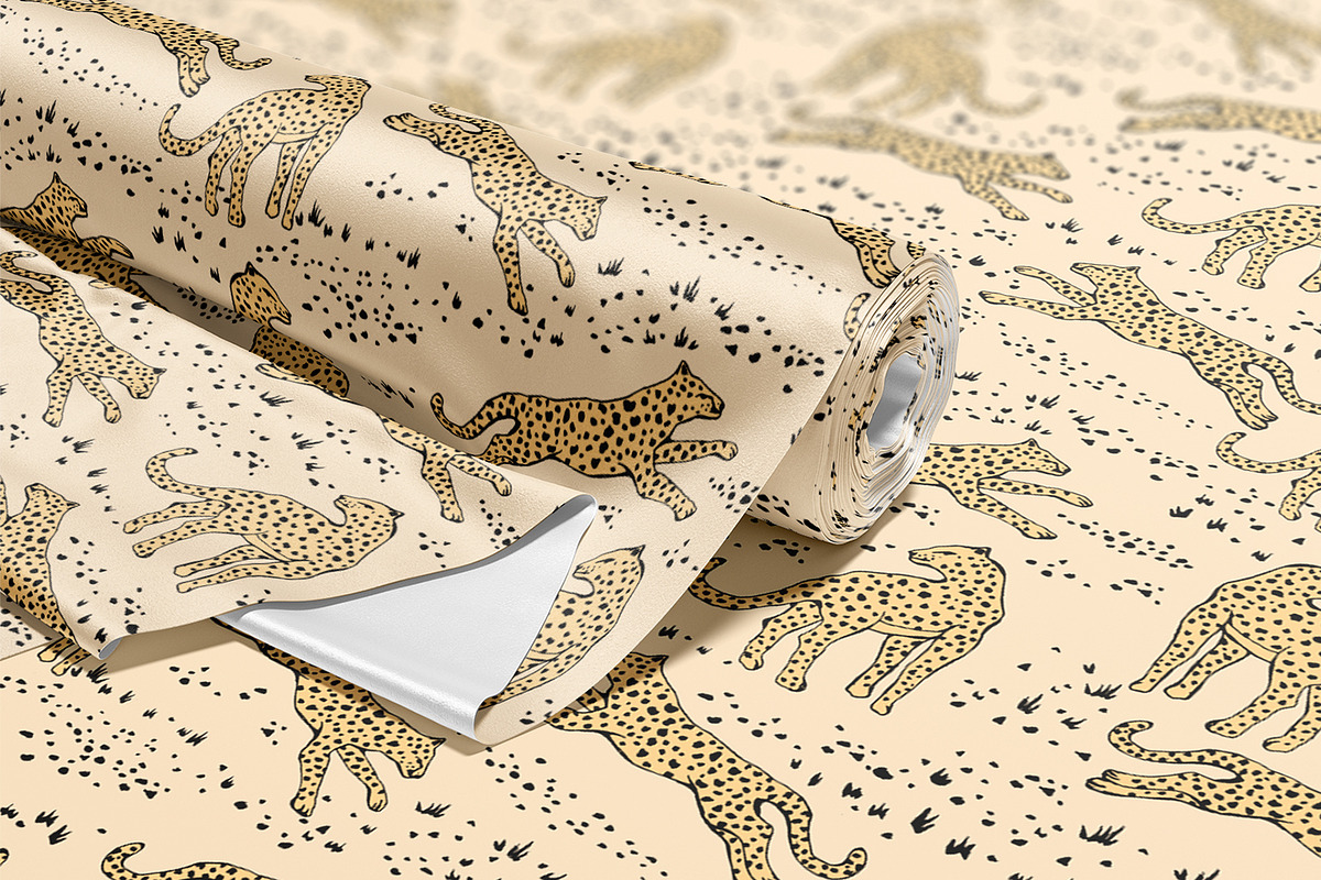 Hand Drawn Wild Leopards, a Wallpaper Graphic by MalyskaStudio (Photo 14 of 17)