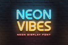 Neon Vibes - Retro Neon Light Font