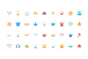 Different crowns for royal person, an Object Illustration by Lemberg Vector