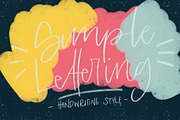 Simple Lettering Brushset, a Brush Add-On by michalhirt (Thumbnail 1 of 7)