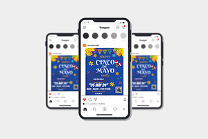 Cinco de mayo instagram templates