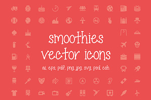 350+ Smoothies Vector Icons, a Solid Icon by Creative Stall