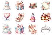 Cute Wedding Clipart, an Illustration by Design Market (Thumbnail 3 of 3)