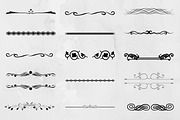 Dividers Line Silhouette SVG, a Decorative Illustration by newminddesign (Thumbnail 1 of 3)