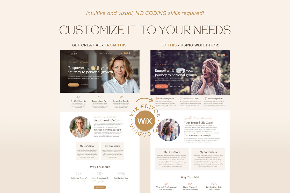 Coaching Wix Website Template, a Wix Template by vectorocean (Photo 4 of 11)