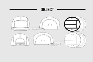 5 Panel Cap With Rope Vector Edition