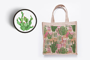 Watercolor cactus garden, an Illustration by ramika (Thumbnail 4 of 4)