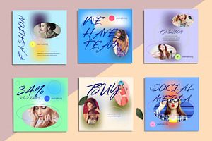 Fashion Gradient Social Media Layout, a Social Media Template by ContestDesign