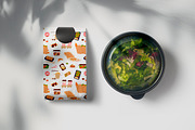 Takeaway food set & seamless pattern, a Food Illustration by Good Studio (Thumbnail 5 of 5)