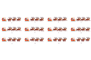 Santa sleigh animation. Claus on, an Object Illustration by Stock-Smart-Start