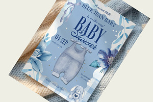 Baby Shower Invitation Template, an Invitation Template by FakhiiDesigns