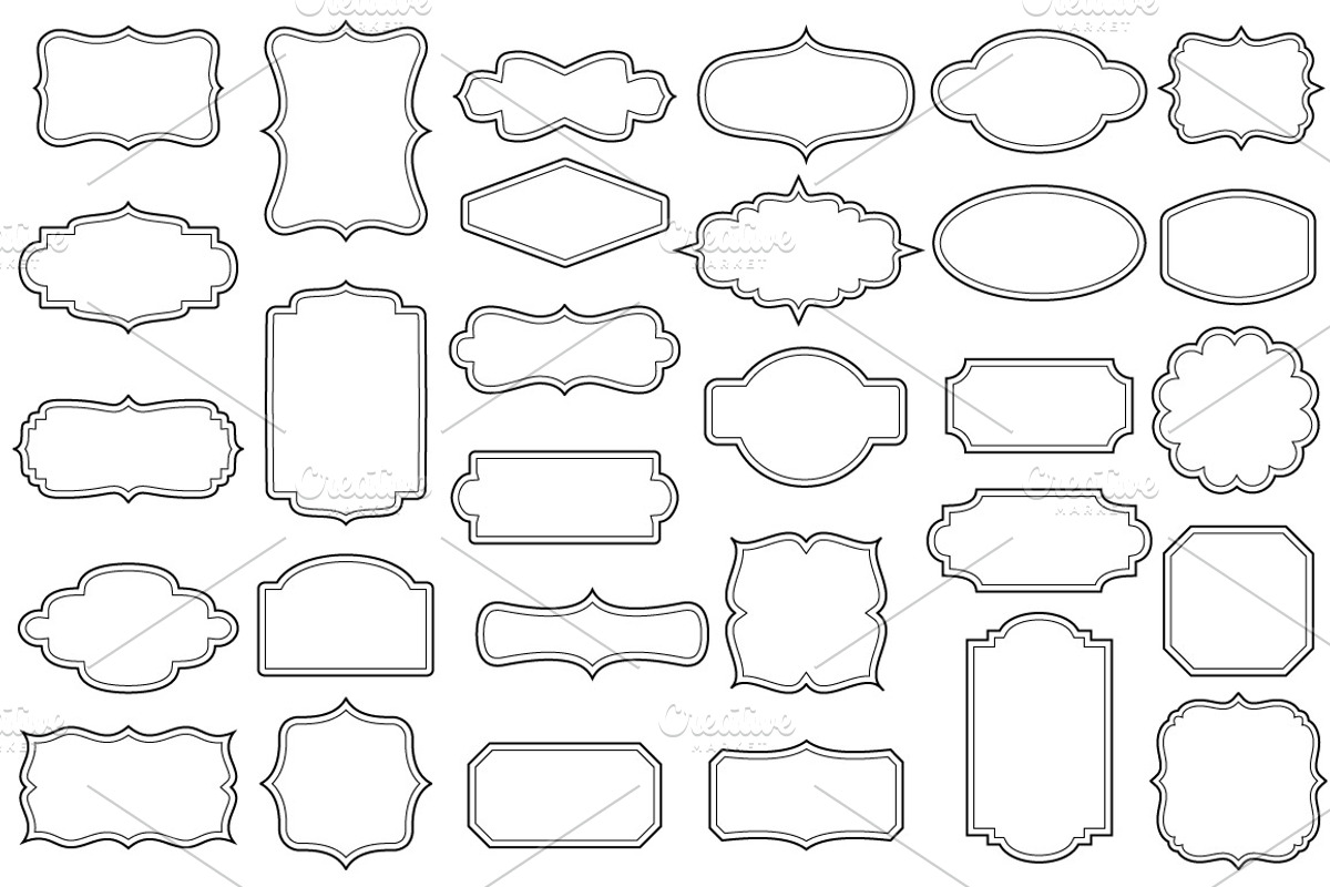30 frames in four styles - VECTOR, a Graphic by Wild Rose (Photo 3 of 6)
