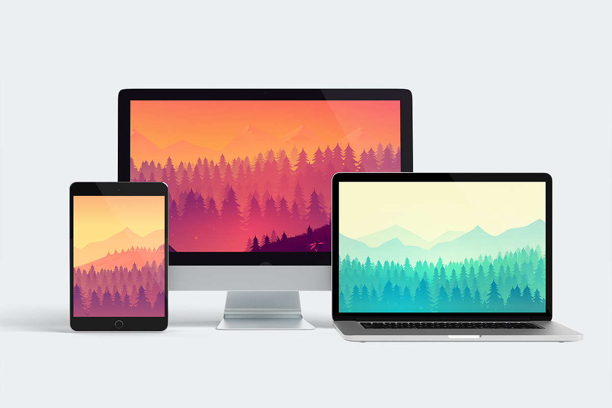 Trendy Vector Landscapes, an Illustration by 2dvillShop (Photo 2 of 5)