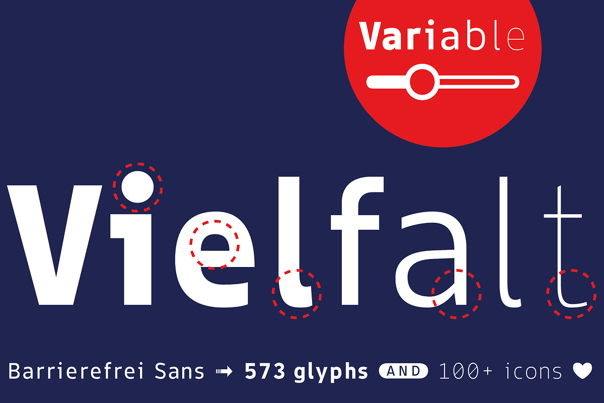 TYPEFACE Barrierefrei Sans VARIABLE, a Sans Serif Font by Typo Graphic Design (Photo 1 of 9)