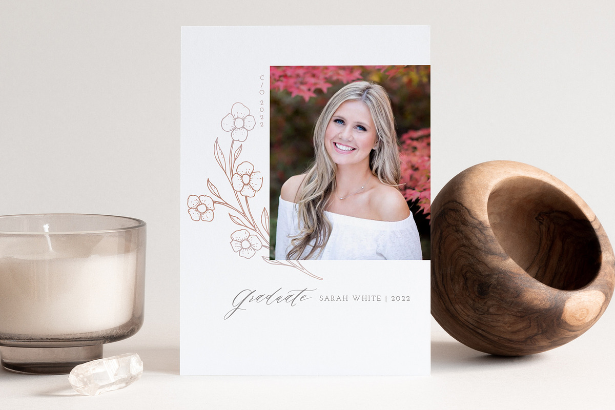 CANVA + PS Graduation Card Template, a Card Template by By Stephanie Design (Photo 1 of 6)