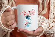 Watercolor Chinoiserie Tea Time Clip, an Illustration by designcity5 (Thumbnail 5 of 5)