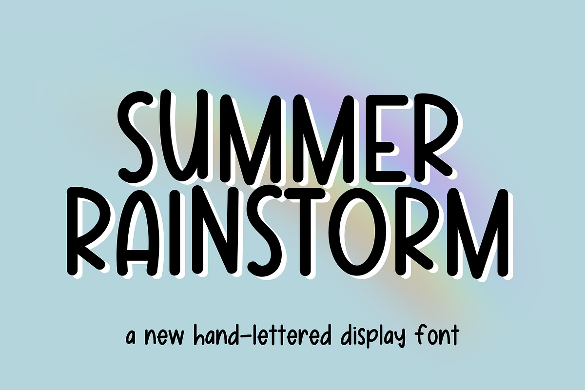 Summer Rainstorm, a Handwritten Font by Jande Summer (Photo 5 of 7)
