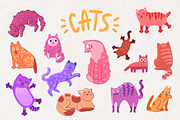 Cute Cat Clipart - Kids Bundle, an Animal Illustration by Moon House Shop (Thumbnail 4 of 5)