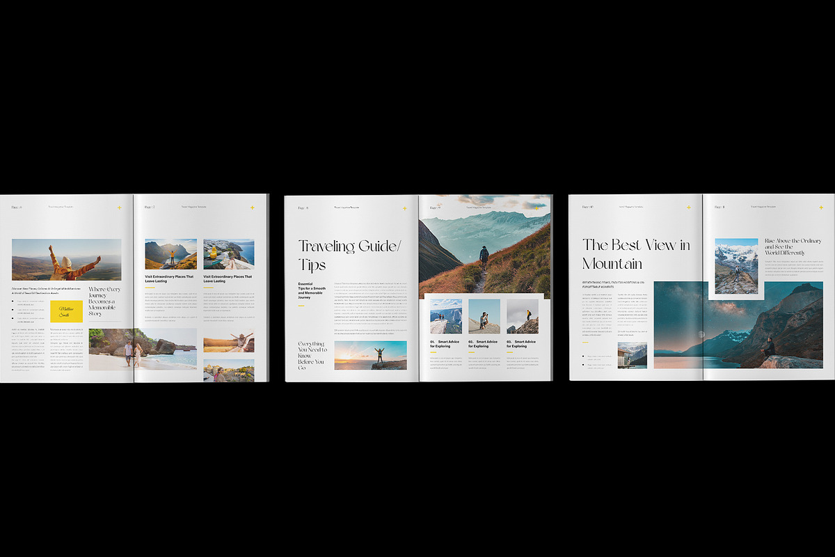 Travel Magazine Layout Template, a Magazine Template by Spark_Creative (Photo 6 of 10)