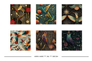 Hummingbird Retro Art Style Patterns, a Pattern Graphic by karenfoleyphoto (Thumbnail 3 of 11)