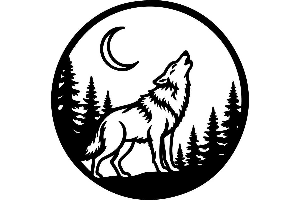 Alpha Wolf Silhouettes Bundle, an Animal Illustration by Designer_Momina (Photo 18 of 21)