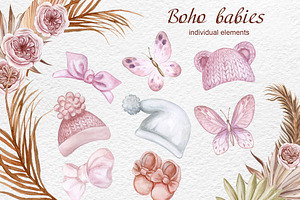 Boho Babies. Watercolor Collection