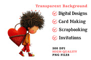 Whimsical Valentine Boy Clipart, an Illustration by Dream Creation (Thumbnail 4 of 4)