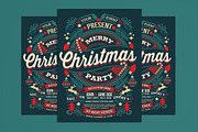 Christmas Party Flyer Templates, a Flyer Template by Muhamad Iqbal hidayat (Thumbnail 1 of 4)