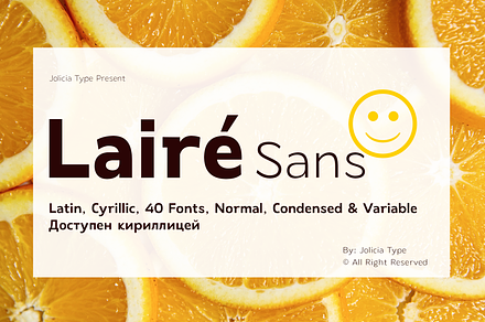 Laire Sans | 40 Font + Variable Font