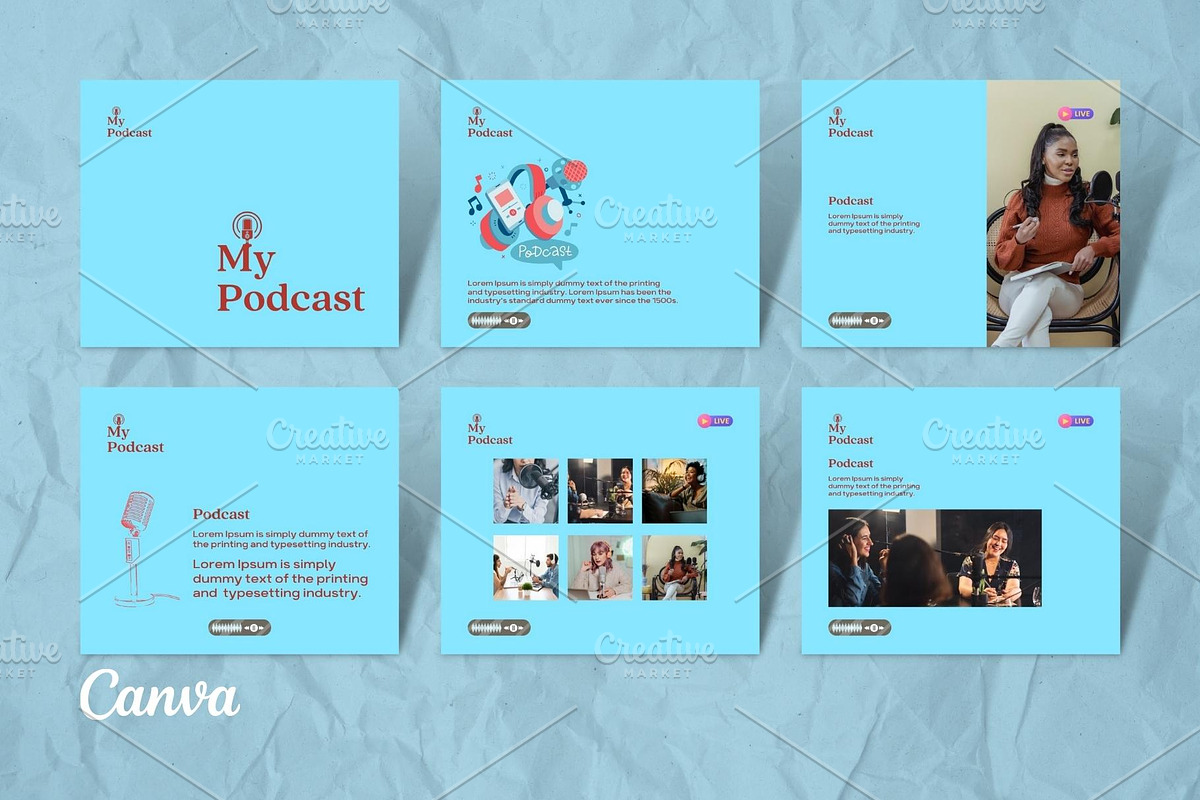 My Podcast - Social Media Template, a Social Media Template by Aji Gallery (Photo 10 of 16)