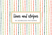 Lines & Stripes Vintage Patterns, a Background Graphic by Kristina Chistiakova (Thumbnail 1 of 8)
