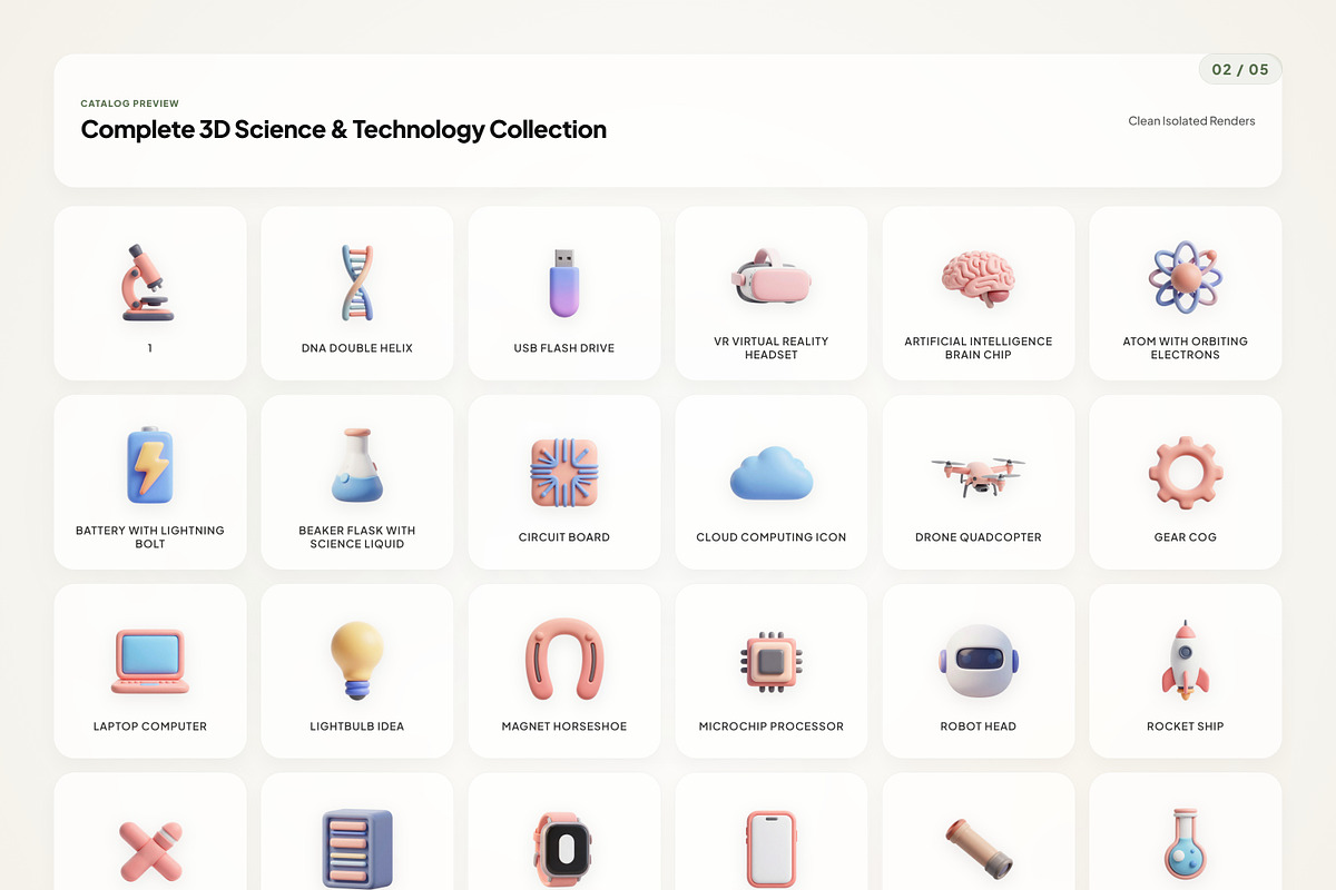 3D Science & Technology, an Emoji Icon by River Visual (Photo 2 of 5)
