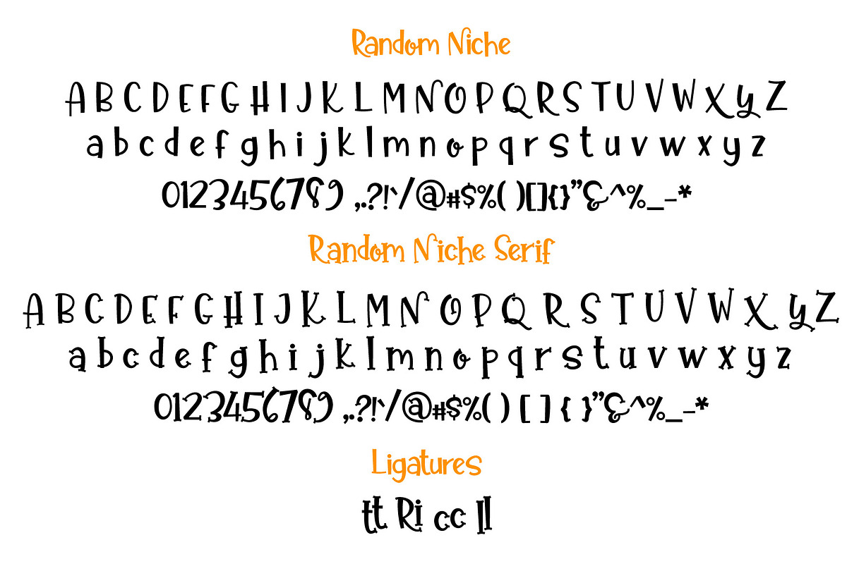 Random Niche Handlettered Font, a Serif Font by Yuby Creative (Photo 3 of 6)