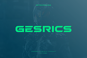 Gesrics - Modern Futuristic Typeface, a Sans Serif Font by Letterna (Thumbnail 1 of 4)