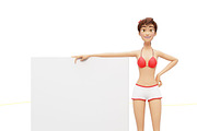 35 Promo Mock-Ups w/ Swimsuit Jenny, an iPad Mockup by Oleg Ribar (Thumbnail 4 of 30)
