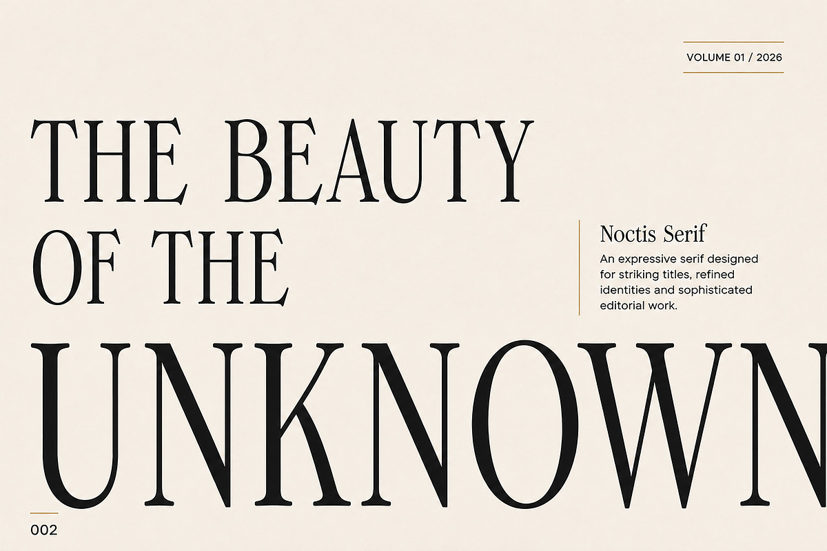 Noctis Serif, a Serif Font by Wow Magic (Photo 3 of 5)