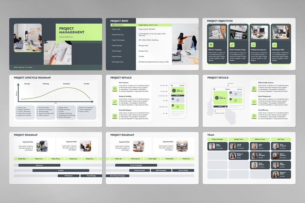Project Management: PPT, Slides, Key, a Presentation Template by JetzTemplates (Photo 2 of 5)