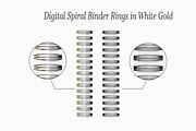 Spiral Digital Binder Rings Set, an Object Graphic by 3PointsCreative (Thumbnail 3 of 6)