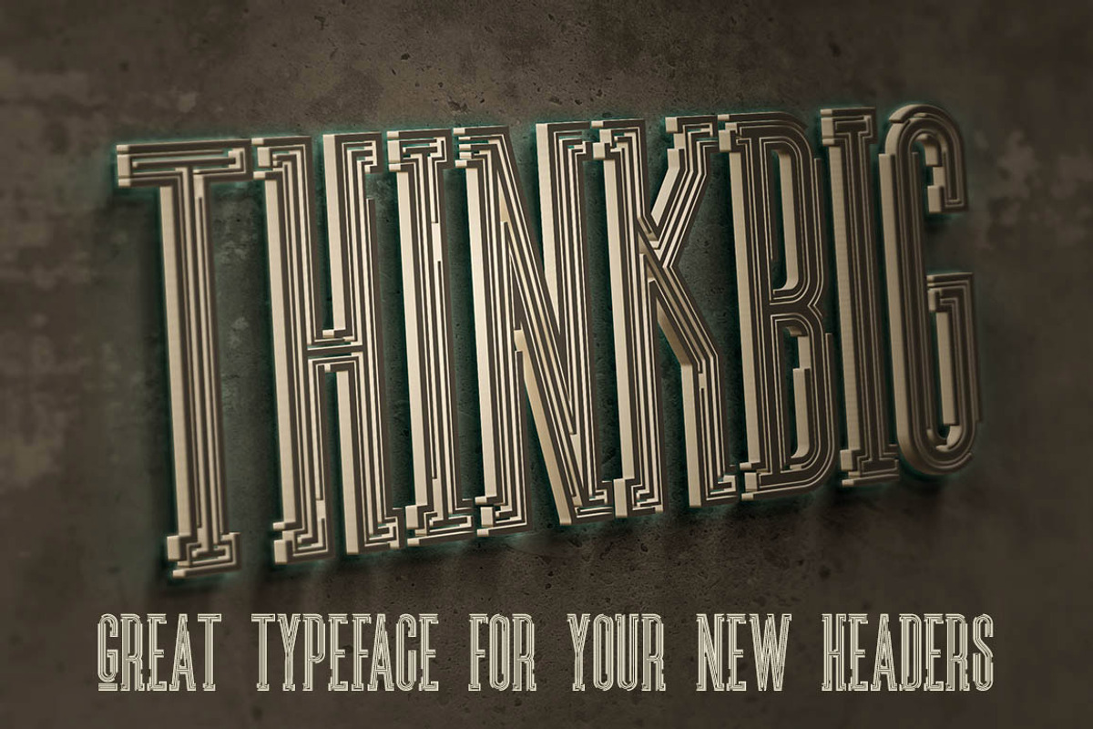 Ultra - Modern Font preview 4