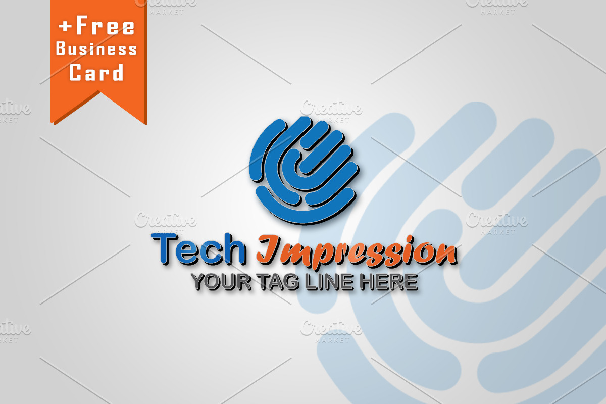 Tech Logo with Free Business Card, a Branding & Logo Template by Techno Digitz (Photo 1 of 7)
