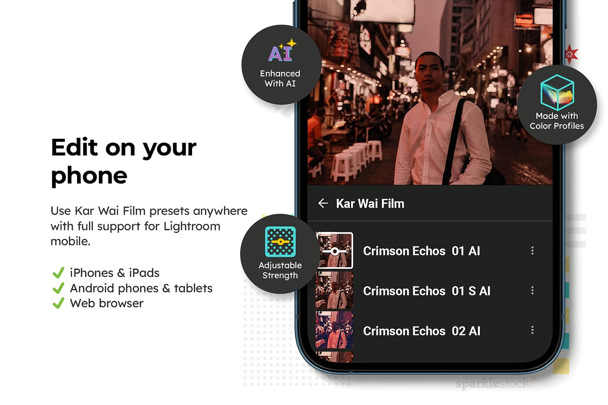 20 Kar Wai Film Lightroom Presets, a Preset Add-On by skybluecreative (Photo 7 of 13)