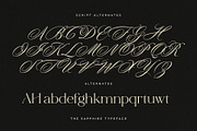 The Sapphire - A Calligraphic Serif, a Serif Font by Ivan Rosenberg (Thumbnail 8 of 19)