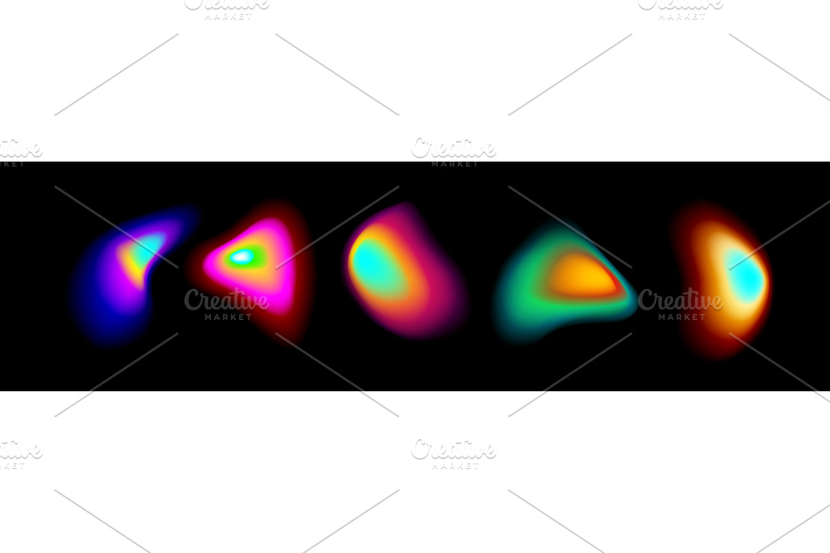 Vibrant gradient circle set with, an Illustration by art PVP - market