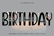 Birthday, a Script Font by FreshTypeINK (Thumbnail 1 of 8)