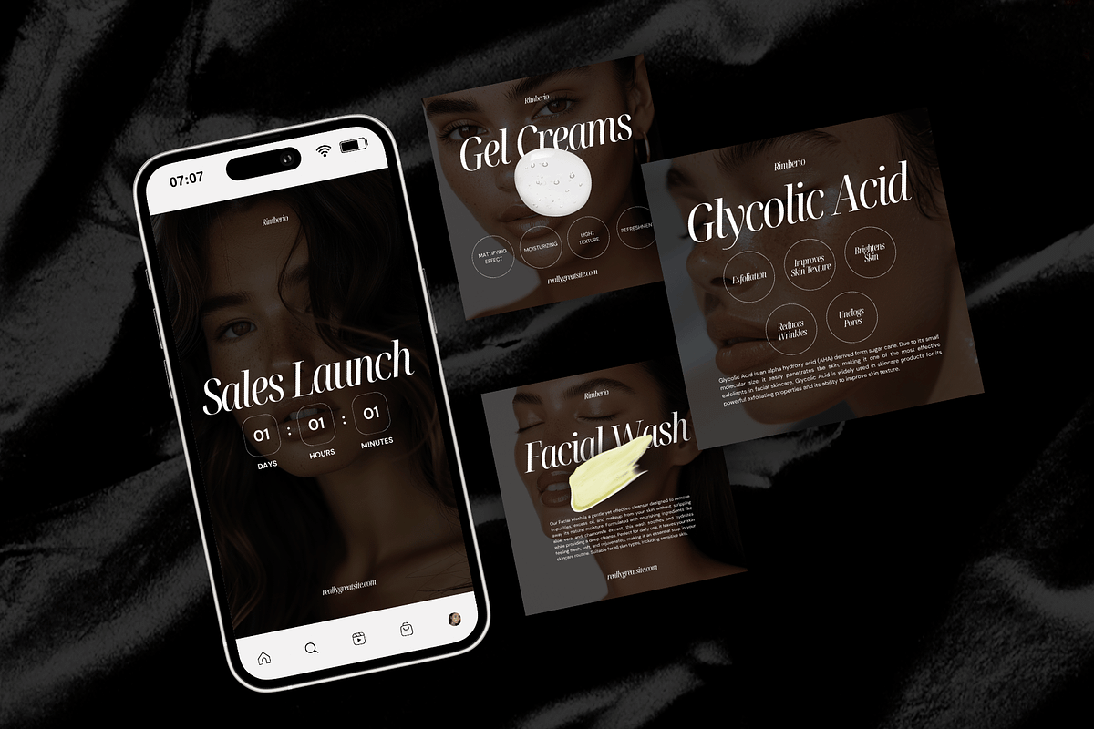 Skin Expert Social Media Templates, a Social Media Template by Xenié Creative (Photo 6 of 10)