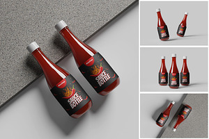 Sauce Bottle Mockup, a Product Mockup by MrLetters