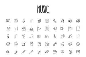 2440 Hand Drawn Doodle Icons Bundle