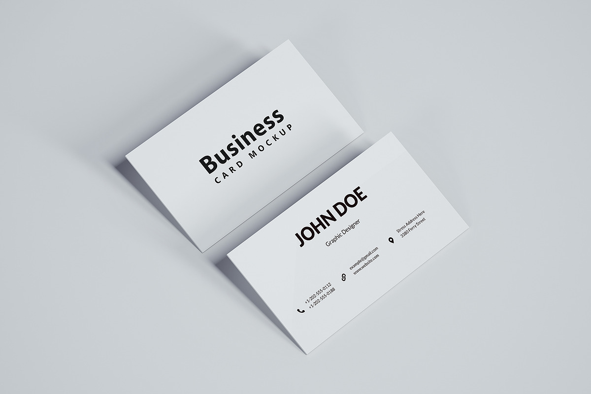 Business Card Mockup, a Print Template by Designrepos (Photo 3 of 3)